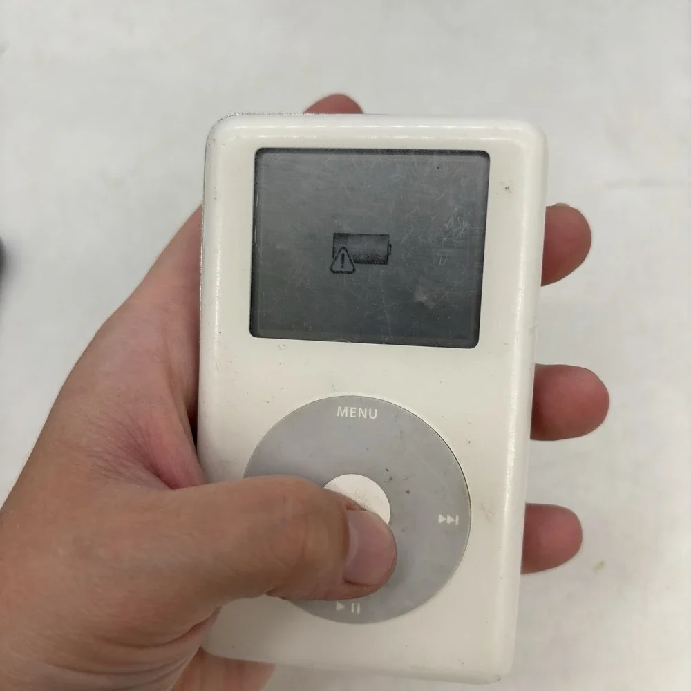 Rare Apple+HP iPod 4th Gen 20GB White Working Dead Battery